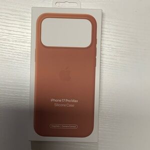 Apple iPhone 17 Pro Max Silicone Case - Burnt Orange